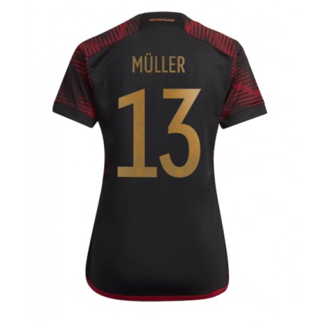 Saksa Thomas Muller 13 Naisten Vieraspelipaita Mm-Kisat 2022